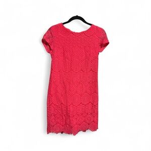 Laundry By Shelli Segal Vibrant Pink Lace Mini Dress